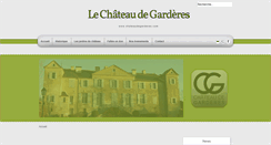 Desktop Screenshot of chateaudegarderes.com