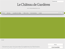 Tablet Screenshot of chateaudegarderes.com